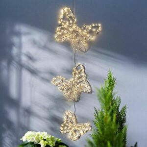 LED függő dekoráció Pillangó trió kép