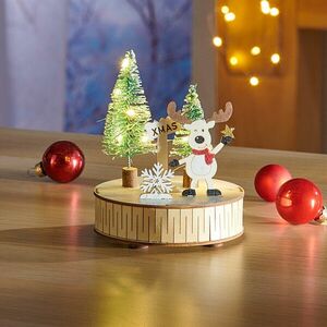 LED fa dekoráció Karácsonyi kutya kép