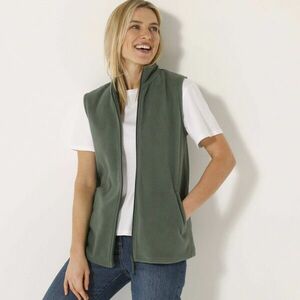 Fleece mellény cipzárral kép