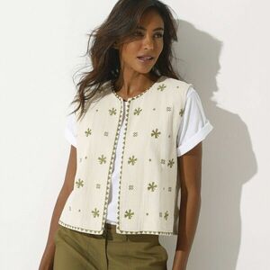 Muszlin mellény hímzéssel kép