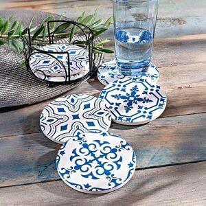 Maritim poháralátét tartóval, 6 darabos készlet kép