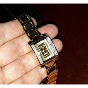 Új Svájci Arany Női Ékszer Karóra, Exkluzív Köves Óra, Luxus Aranyóra, Különleges Ajándék kép