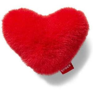 Cipő kiegészítők Crocs RED FUZZY HEART kép