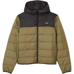 Steppelt kabátok Lacoste Water-Repellent Quilted Puffer Jacket Khaki Green/Black kép