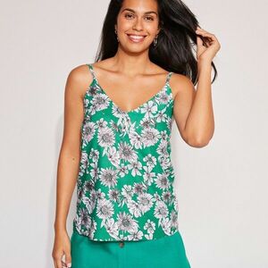 Virágmintás felső, környezetbarát viszkózból kép