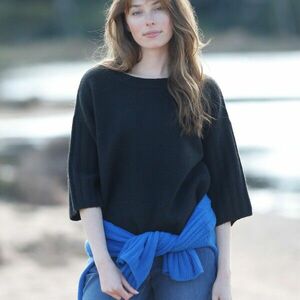 Újrahasznosított poliészter rövid ujjú pulóver (1) kép