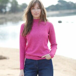 Újrahasznosított poliészter pulóver állógallérral (1) kép