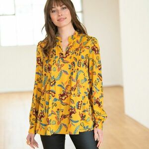 Blúz harisnya, nyomtatás és hosszú ujjú blúz kép