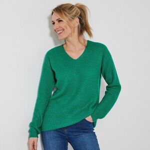 V-nyakú pulóver kép