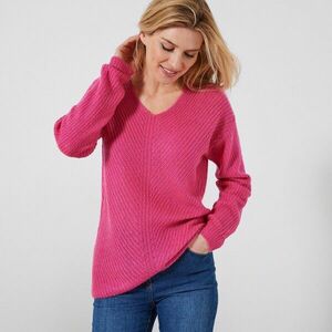 V-nyakú pulóver kép