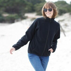 Fleece kabát cipzárral kép