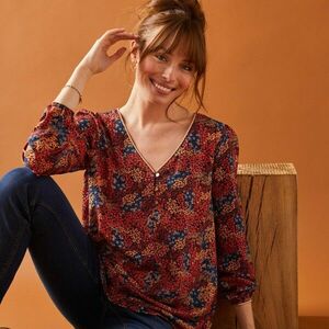 Virágmintás blúz kép