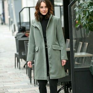 Cipzáras kabát, gyapjú kinézetű kép