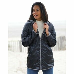 Megfordítható parka, boucle/metallic kép