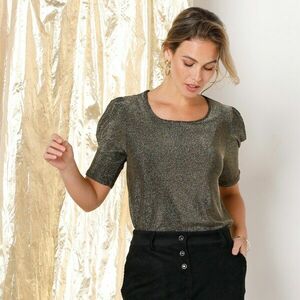 Póló hátul hasítékkal, metál kötéssel kép