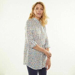 Hosszú krepp ing virágmintával kép