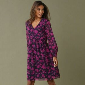 Voile ruha növénymintás nyomattal kép