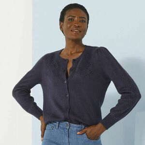 Pulóver kerek nyakú és áttört pulóver kép