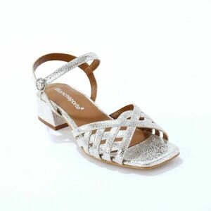 Bőr sarkú szandál kép