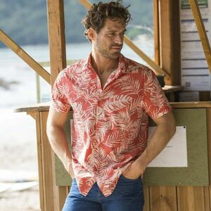 Rövid ujjú, nyomtatott ing kép