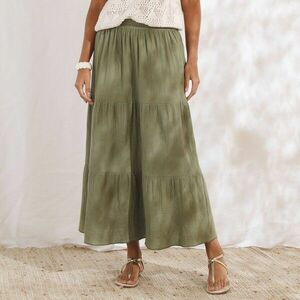 Muszlin hosszú fodros szoknya kép