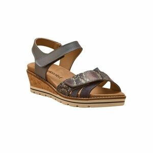 PÉDICONFORT - Tépőzáras szandál, alacsony ék alakú sarokkal kép