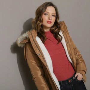 Meleg bélésű, kapucnis kabát kép