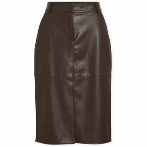 Szoknyák Vila Noos Dagmar Midi Skirt - Coffee Bean kép