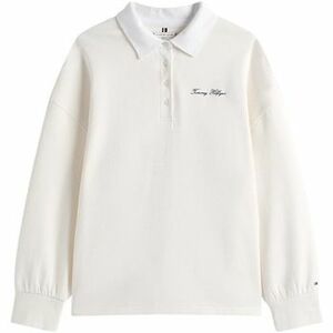 Pulóverek Tommy Hilfiger SCRIPT PIQUE RUGBY S WW0WW45779 kép