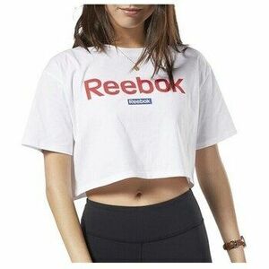 Rövid ujjú pólók Reebok Sport Linear Logo Crop Tee kép