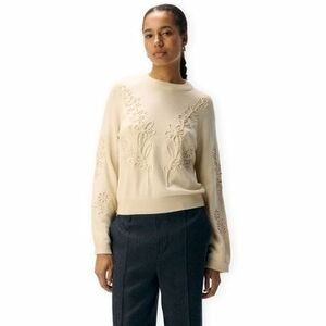 Pulóverek Object Noos Laney Rubin Knit - Sandshell kép