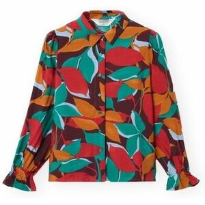 Blúzok Compania Fantastica COMPAÑIA FANTÁSTICA Shirt 11015 - Flowers 10 kép