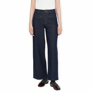 Egyenes szárú farmerek Vila Brenda Wide Jeans - Dark Blue Denim kép
