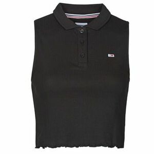Blúzok Tommy Jeans TJW CROP SLEEVELESS RIB POLO kép