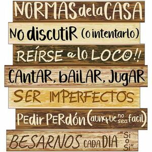 Matricák Signes Grimalt Házirend Fali Dísz kép