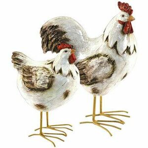 Szobrok, figurák Signes Grimalt Tyúkok Set 2 Egység kép