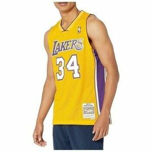 Rövid ujjú pólók Mitchell And Ness Los Angeles Lakers Nba Swingman Home Jersey kép