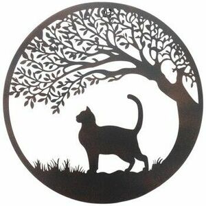 Szobrok, figurák Signes Grimalt Parez Fa Dísz Macskával kép