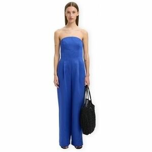 Overálok Selected W Sima Bustier Jumpsuit - Dazzling Blue kép