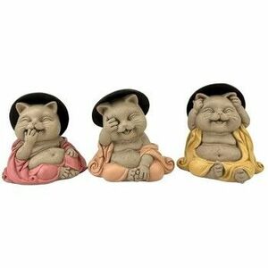 Szobrok, figurák Signes Grimalt Buddha Macska Nem Lát-Hall-Beszél kép