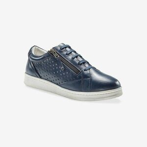 Bőr tornacipő cipzárral kép