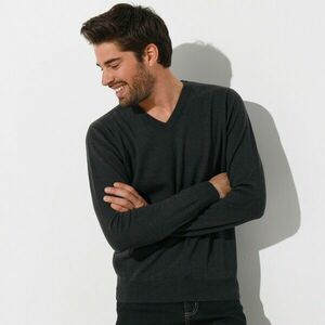 V-nyakú pulóver, 100% akril kép