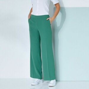 Krepp széles nadrág elasztikus derékkal kép