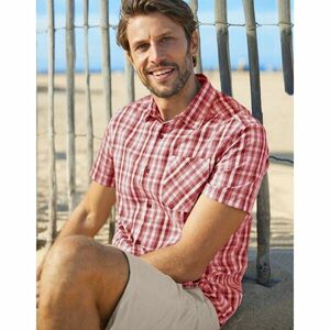 Rövidujjú ing, kockás kockás motívummal kép