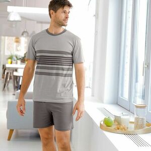 Csíkos pizsama rövidnadrággal kép