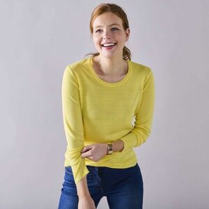 Egyszínű pulóver kerek nyakkivágással kép