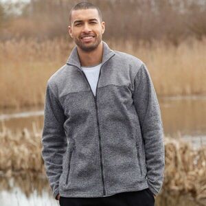 Cipzáras pulóver, szálcsiszolt mollettonból kép