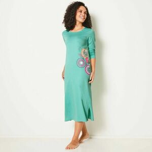 Hosszú ujjú hálóing, hosszú ujjú, rózsás mintával kép