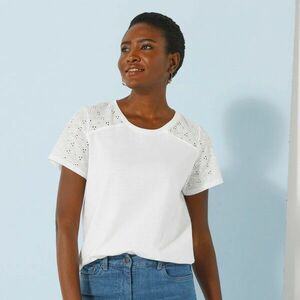 Póló kerek nyakkivágással, rövid ujjakkal és madeiraval kép