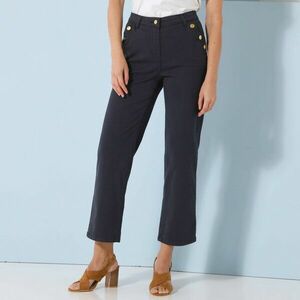 Egyenes 7/8-as twill nadrág kép